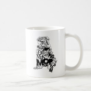 Mops der Typen Kaffeetasse