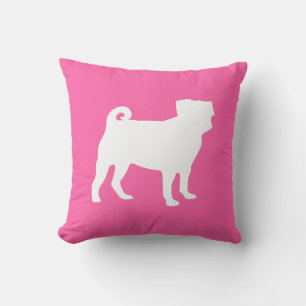 Mops Dog Baby Dusche Pink Puppy Girl Kissen