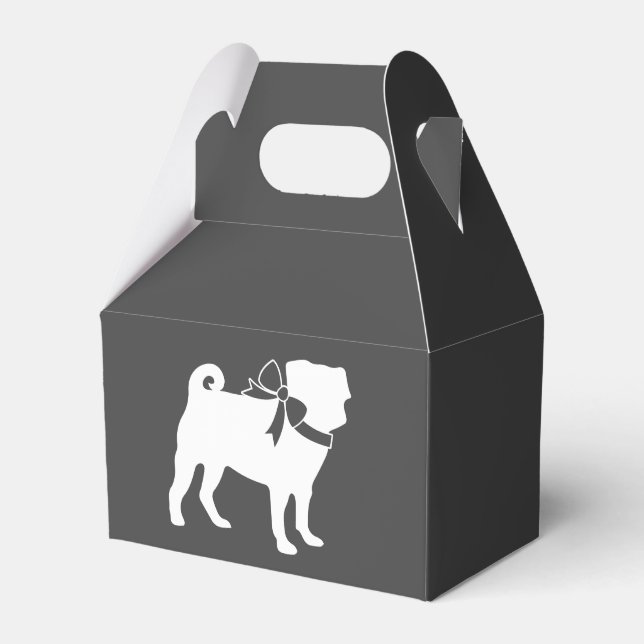 Mops Dog Baby Duwer Thema Welpe Geschlecht Neutral Geschenkschachtel (Vorderseite)