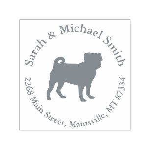 Mops Dog Baby Duwer Thema Welpe Geschlecht Neutral Permastempel
