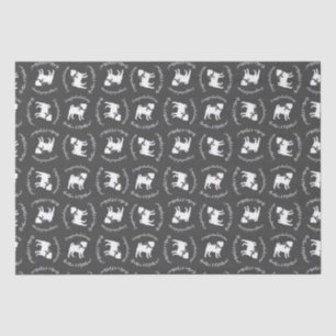 Mops Dog Baby Duwer Thema Welpe Geschlecht Neutral Seidenpapier