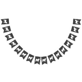 Mops Dog Baby Duwer Thema Welpe Geschlecht Neutral Wimpelkette