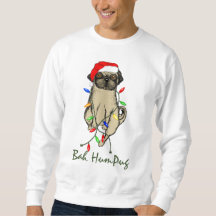 Mops Dog Bah Humpug Weihnachten