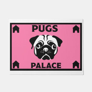 Mops Dog Besitzer Zuhause Doormat Fußmatte