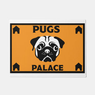Mops Dog Besitzer Zuhause Doormat Fußmatte