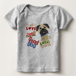 Mops Dog Bester Freund Baby T-shirt
