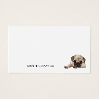 Mops Dog Danke Notiz, Geschenkkarte, Minimalistisc