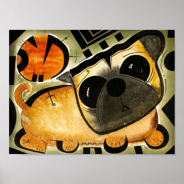 Mops Dog dk_2005aug8o Poster (Vorne)