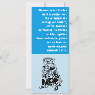 Mops Dog Einladungen