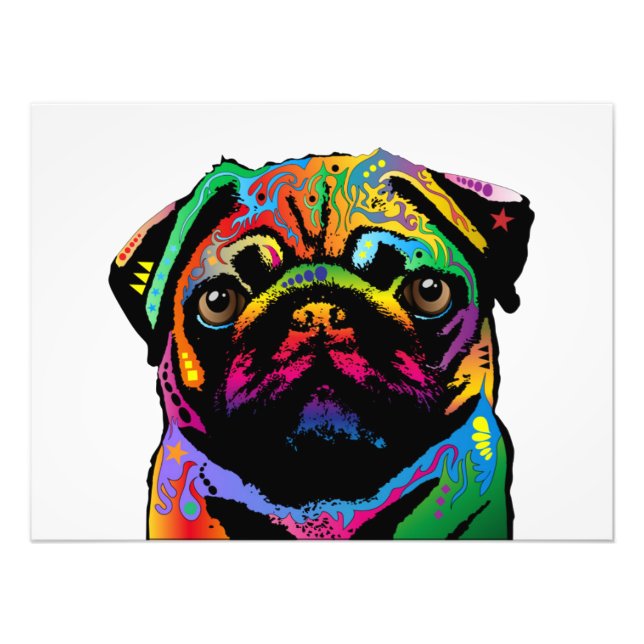 Mops Dog Fotodruck (Vorne)
