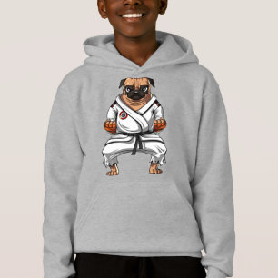 Mops Dog Karate Ninja Martial Arts Pet Hoodie