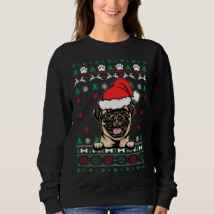Mops Dog liebt Weihnachten Weihnachten Weihnachtsk Sweatshirt