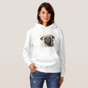 Mops Dog Lover Beste Dog Mama je Wifey Geschenk Hoodie