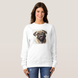 Mops Dog Lover Beste Dog Mama je Wifey Geschenk Sweatshirt