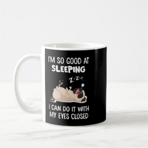 Mops Dog Mops ist so gut schlafen kann ich es mit Kaffeetasse