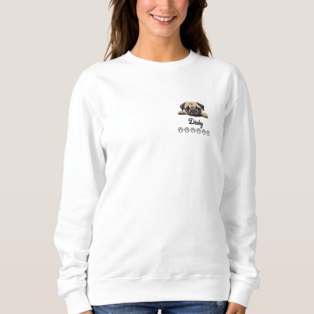 Mops Dog Sweatshirt (Vorderseite)