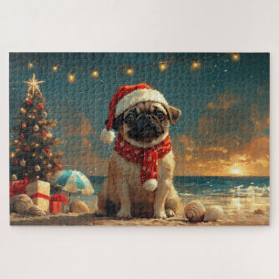 Mops Dog Vintager Strand