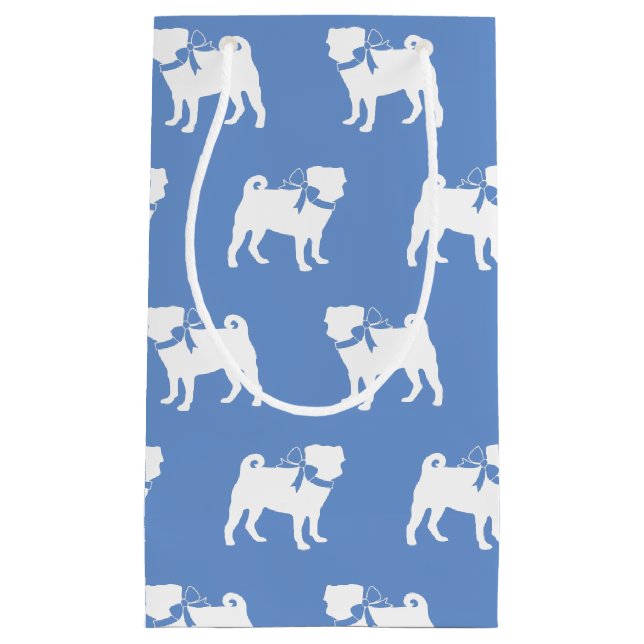 Mops Doppy Kleine Geschenktüte (Vorderseite)