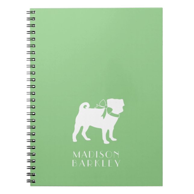 Mops Doppy-Notebook Notizblock (Vorderseite)