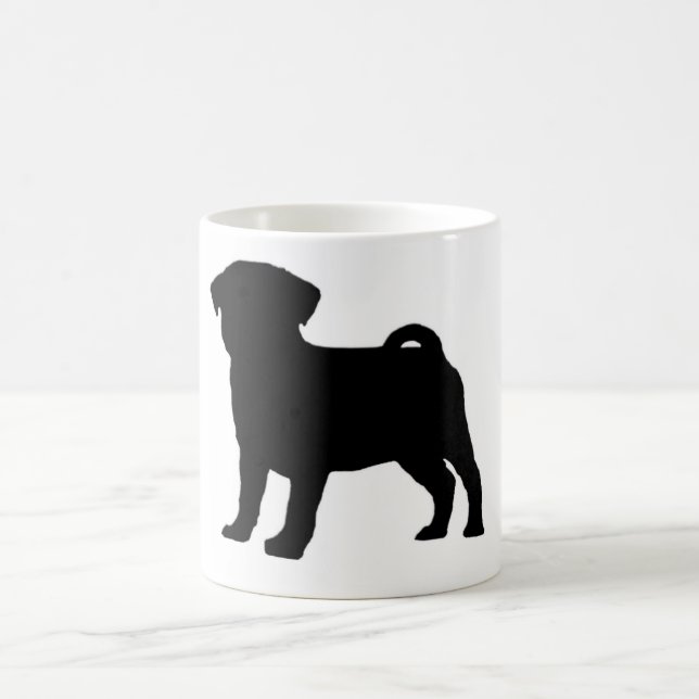 Mops-Druck Kaffeetasse (Mittel)