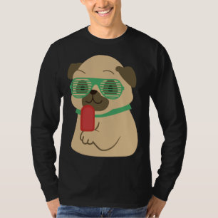 Mops Eiscreme niedlich Mops Hund Essential T - Shi T-Shirt