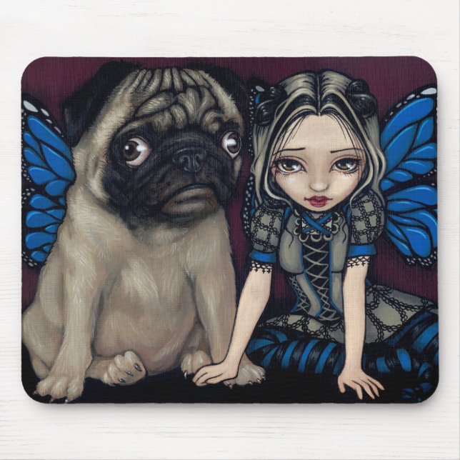 "Mops-Elf" Mousepad (Vorne)