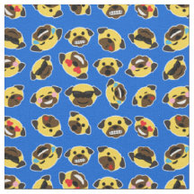 Mops Emoji Emoticon-Muster