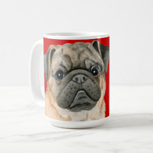 Mops-Farbblock Kaffeetasse