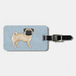 Mops Farbe der Ziegenkleie Mops Hunde züchten Desi Gepäckanhänger