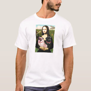 Mops (Fawn + Blk) - Mona Lisa T-Shirt