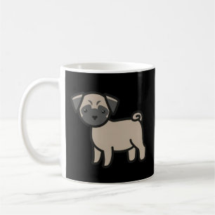 Mops-Fawn-Cartoon Kaffeetasse