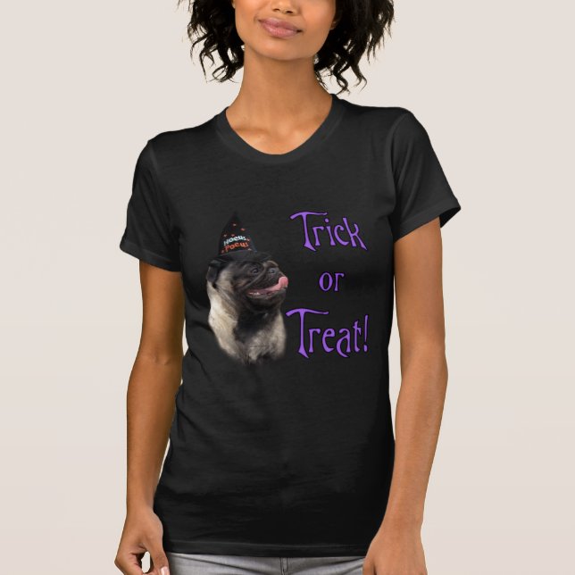 Mops (fawn) Trick T-Shirt (Vorderseite)