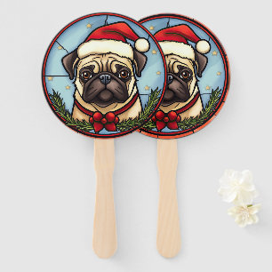 Mops Festgläser Weihnachten Fächer