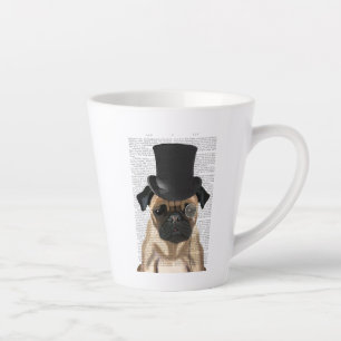 Mops, Festhund und Hut Milchtasse