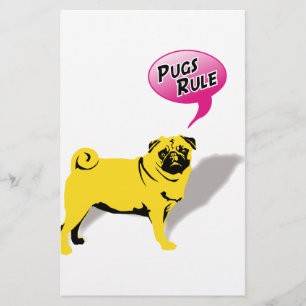 Mops Fidel Briefpapier