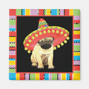 Mops Fiesta Magnet