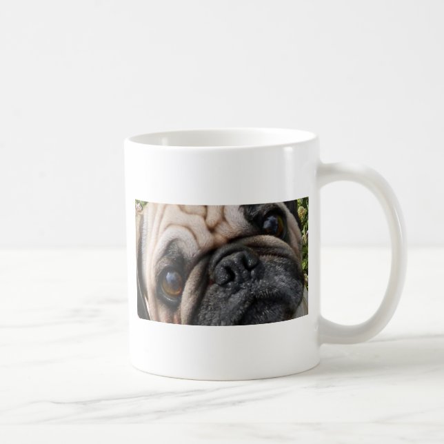 Mops Fingerkuppen Kaffeetasse (Rechts)