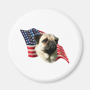 Mops-Flag Magnet