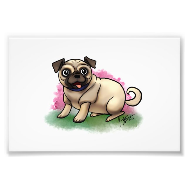 Mops Fotodruck (Vorne)