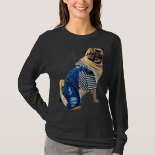 Mops Frauen Männer Mops Mama Vater Leben Liebe Hun T-Shirt
