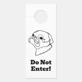 Mops für benutzerdefinierte Line-Art Türanhänger