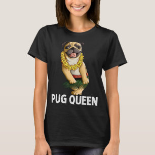 Mops für Frauen Oma Hula Tänzer Mops T-Shirt