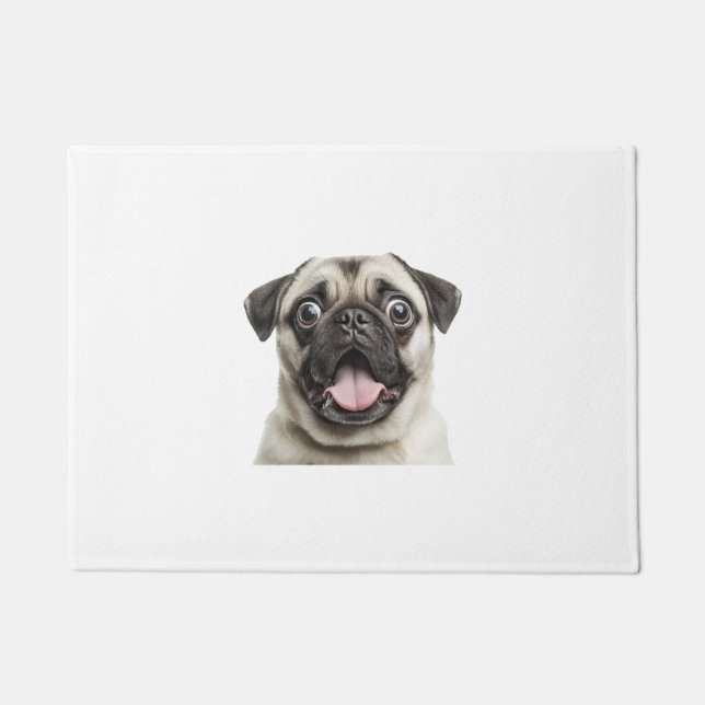 Mops Fußmatte (Vorderseite)