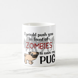 Mops gegen Zombies Kaffeetasse