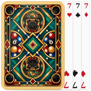Mops, Geometrisches Mosaik Spielkarten