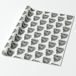 Mops Geschenkpapier