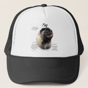 Mops Geschichte Design Truckerkappe