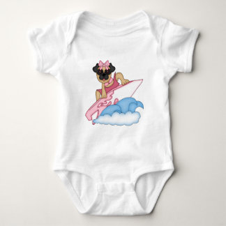 Mops Girl - Pink Baby Strampler