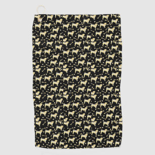 Mops Glamour Golfhandtuch