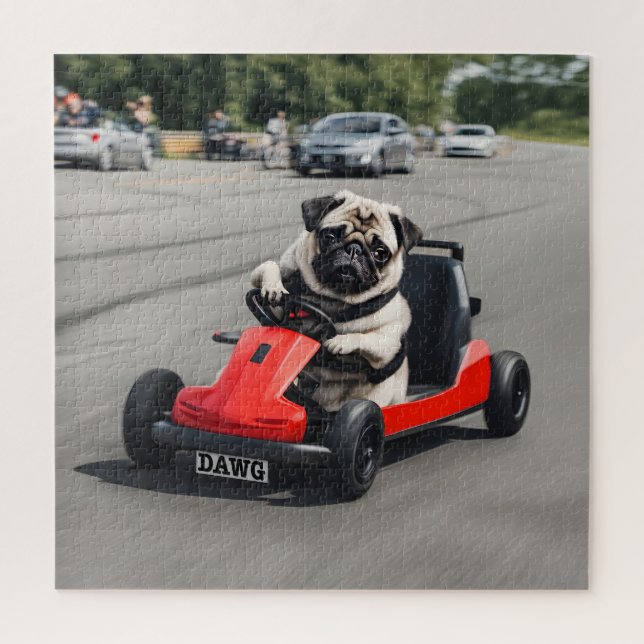 Mops-Go-Kart-Rennen (Vertikal)